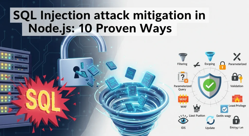SQL injection attack mitigation in Node.js 10 Proven Ways