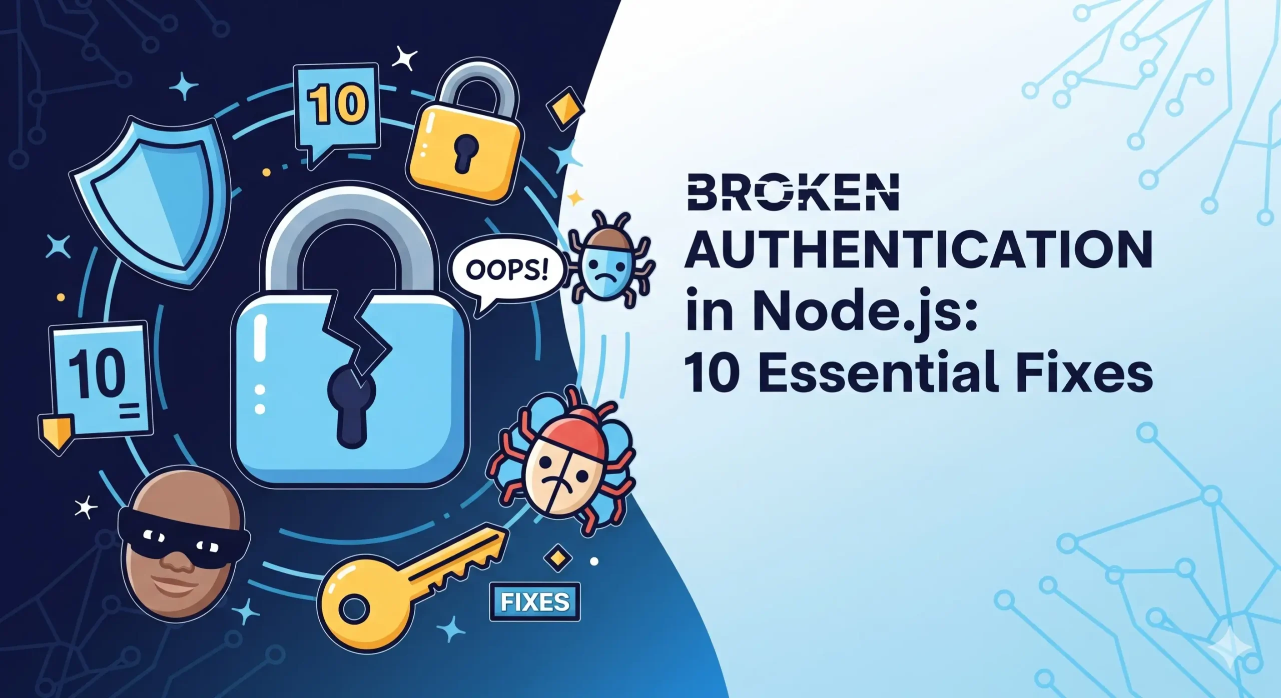 Broken Authentication in Node.js: 10 Essential Fixes