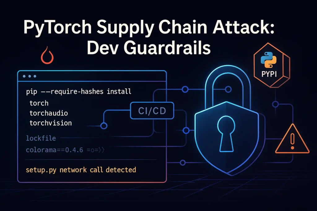 PyTorch Supply Chain Attack: Dev Guardrails