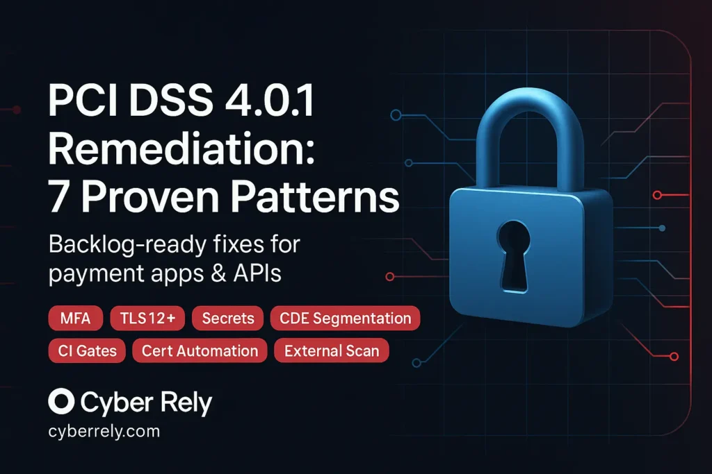 7 Proven PCI DSS 4.0.1 Remediation Patterns