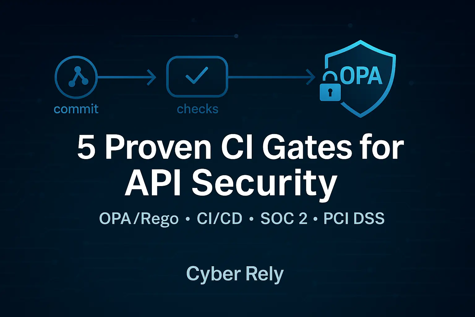 5 Proven CI Gates for API Security: OPA Rules You Can Ship