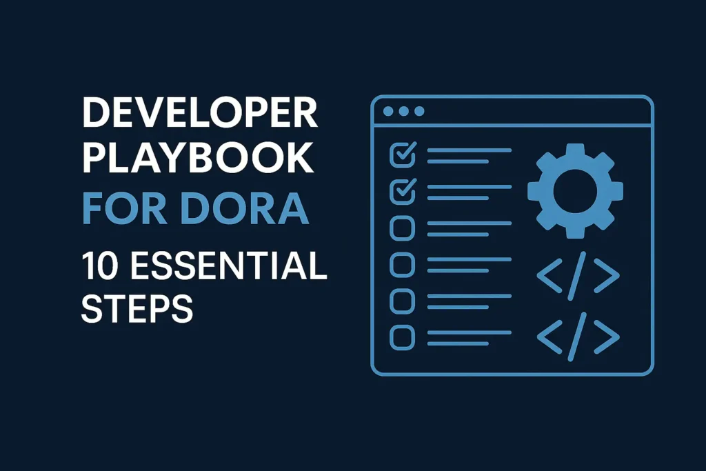 10 Essential Steps: Developer Playbook for DORA 10 Essential Steps: Developer Playbook for DORA